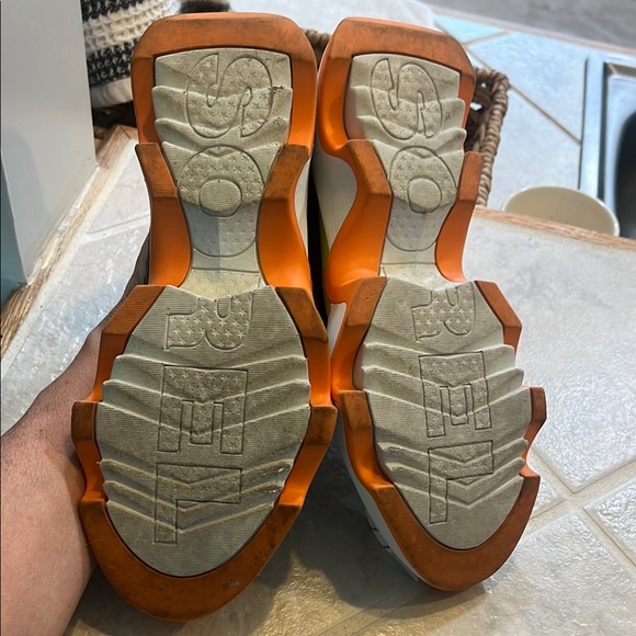 SOREL Kinetic Impact Ii Lace Sneaker :: size 8.5 :: colors-sea salt, koi - Picture 10 of 10